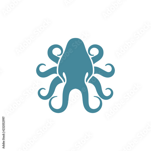 Octopus logo design vector, octopus logo design, simple octopus vector