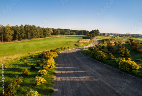 background landscape golf course