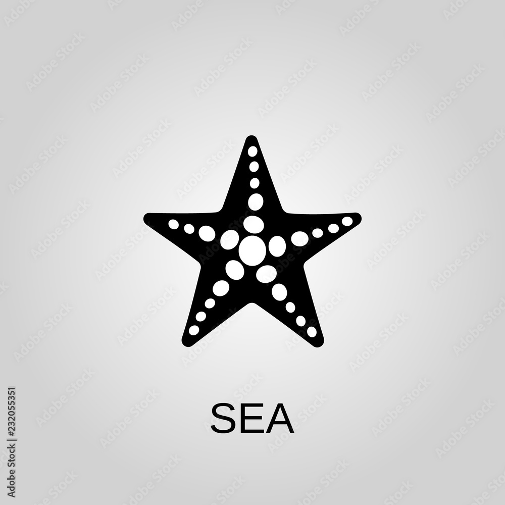 Obraz premium Sea icon. Sea symbol. Flat design. Stock - Vector illustration.