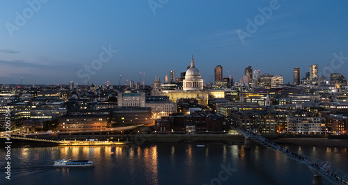 St Paul's seen over the river Thames from Tate Modern