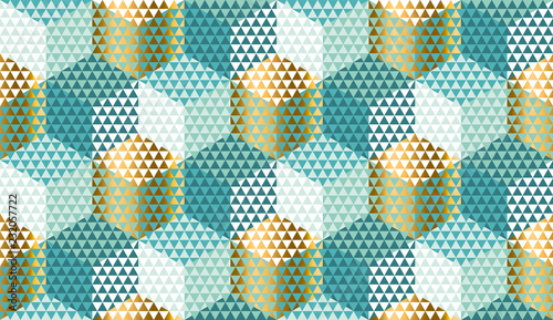Pastel and gold geometric s...