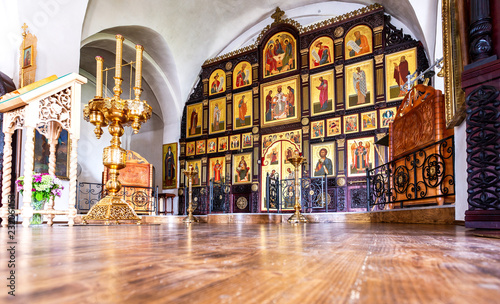 Orthodox iconostasis inside the Church