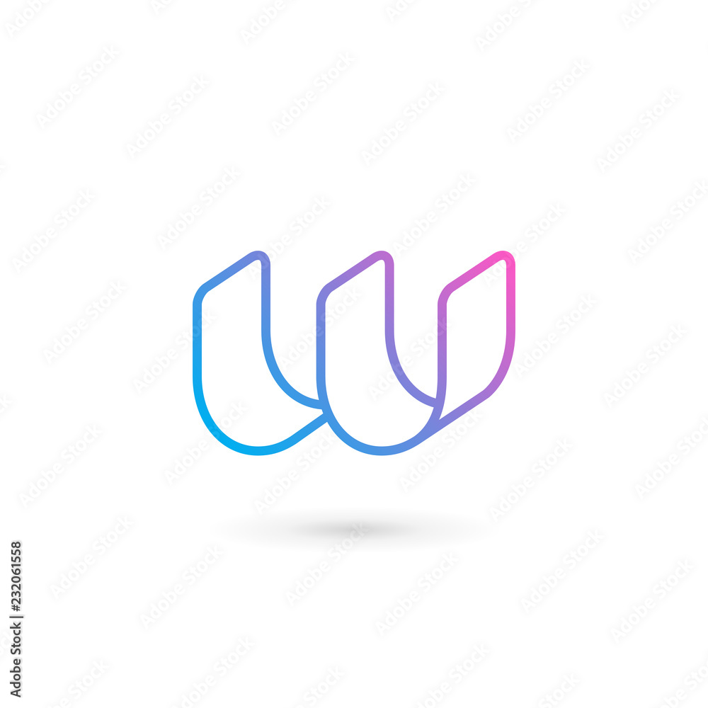 Letter W logo icon design template elements Letter W logo icon design template elements