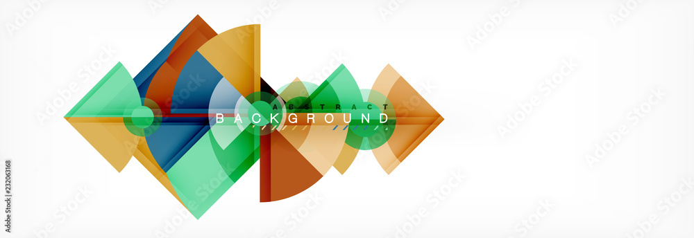 Trendy circles composition geometric background Trendy circles composition geometric background