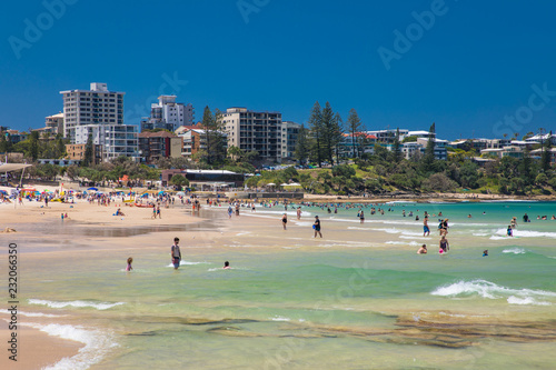 CALOUNDRA, AUS - Nov 04 2018: Hot sunny day at Kings Beach Calundra, Queensland © Martin Valigursky