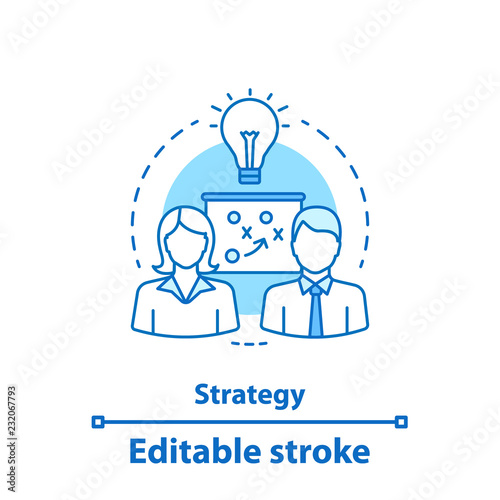 Strategy concept icon