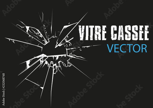 VITRE VERRE CASSEE - vectoriel