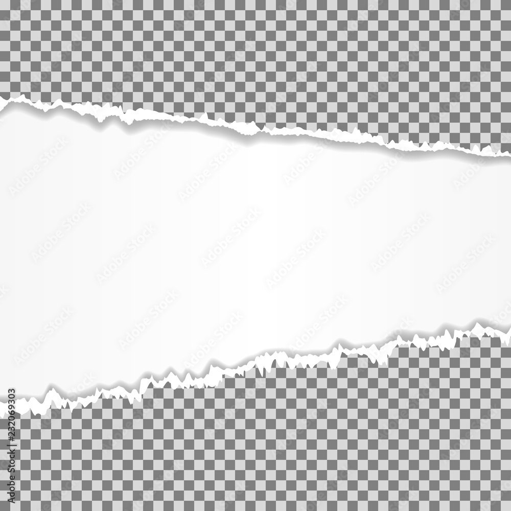 Torn paper set, isolated on transparent background. Torn paper set, isolated on transparent background.