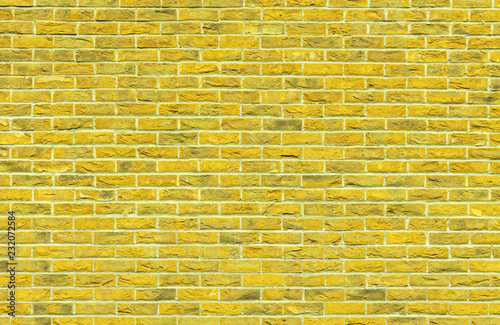 Yellow British Brickwall 01