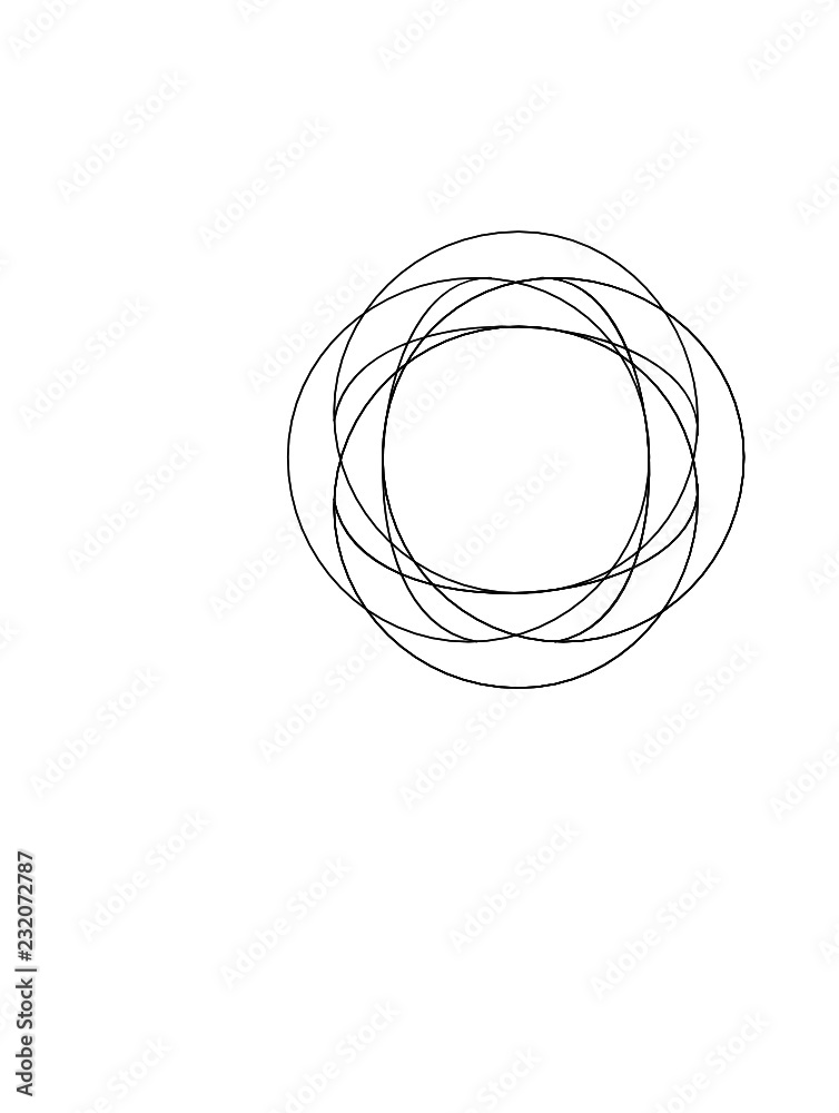 illustration of overlapping Circles