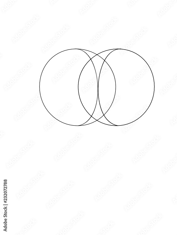 illustration of overlapping Circles
