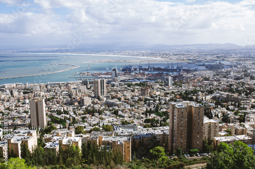 View of Haifa Bay Israel