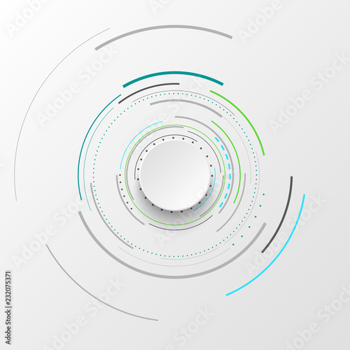 Abstract bacgkround with circles. Vector design element.