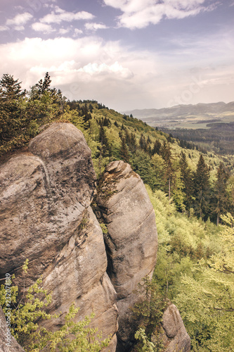 Mountains landscape in Czech Republic 