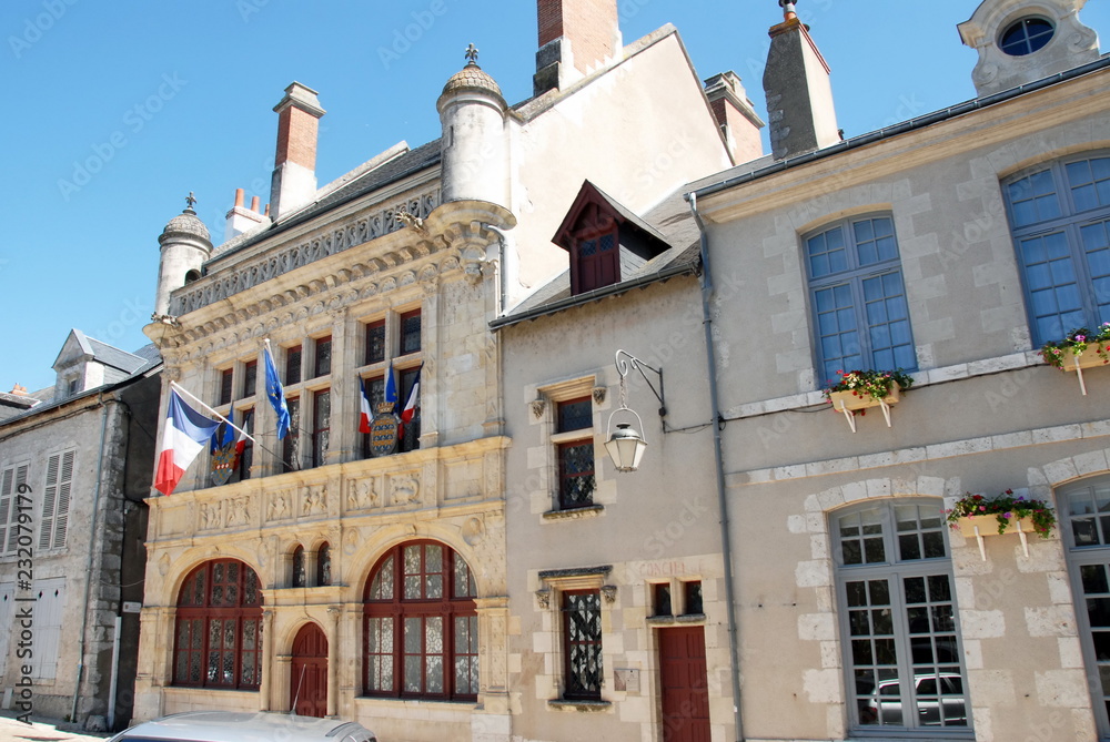 Hôtel de Ville, mairie, Beaugency, ville du Val de Loire, département du Loiret, France