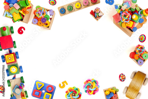 Color toys border © misha_ru