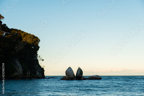Split Apple rocks. the famous rocks in Abel Tasman National park, Kaiteriteri, New Zealand.