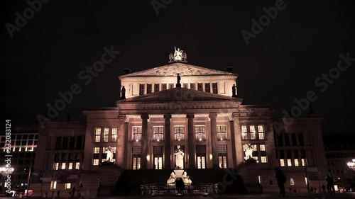 Konzerthaus, Berlin, evening. People walking by
