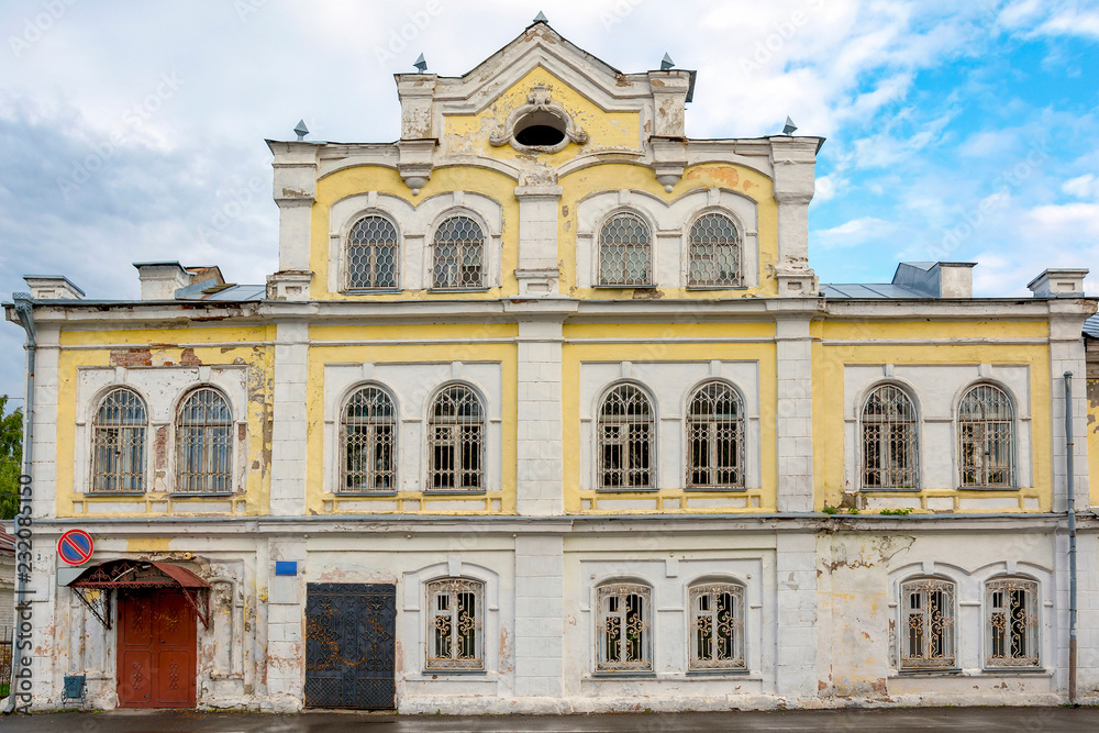 Biysk, an ancient building in the historic center