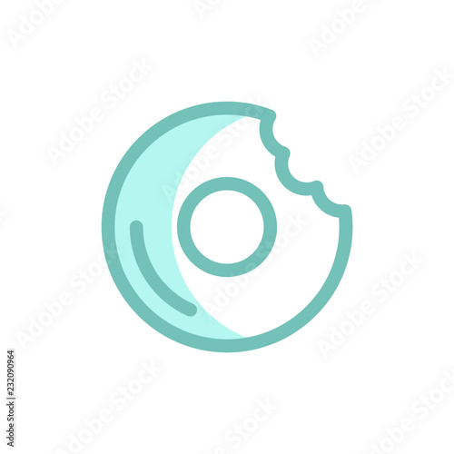 doughnut icon vector