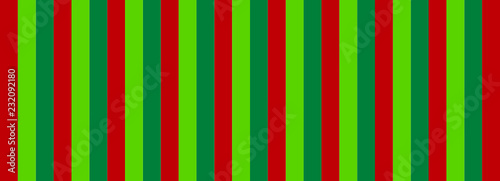 Red and Green Striped Banner
