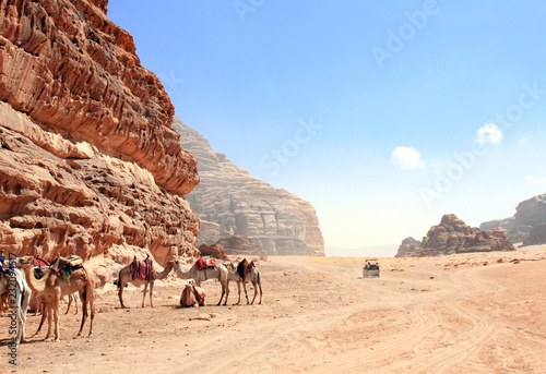 Jeep safari in Wadi Rum desert, Jordan © frenta