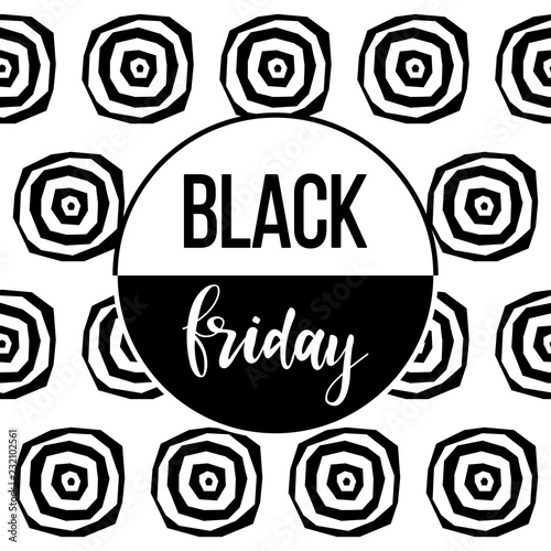 Black friday sale event theme. Abstract black friday pattern background for design shop advertising, market card, party invitation, poster, t shirt, modern web banner etc.