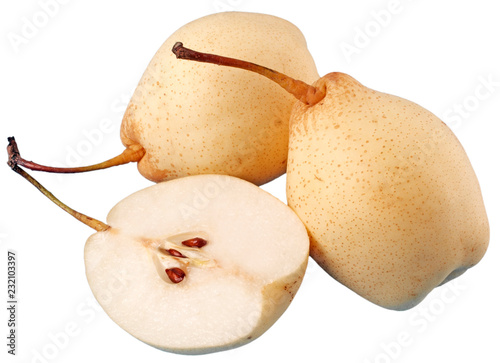 CHINESE WHITE PEARS CUT OUT