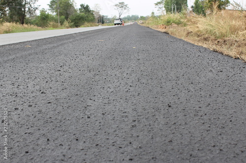 asphalt road and road