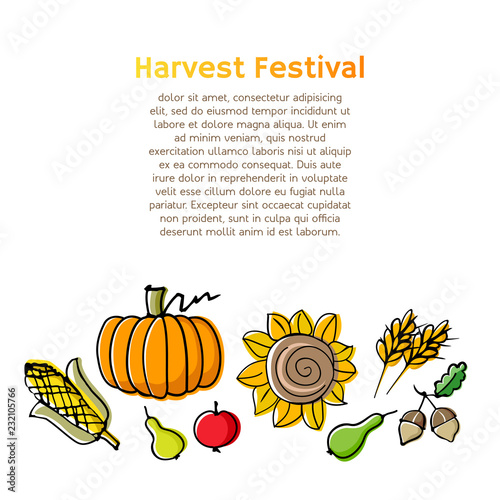 Autumn harvest background.