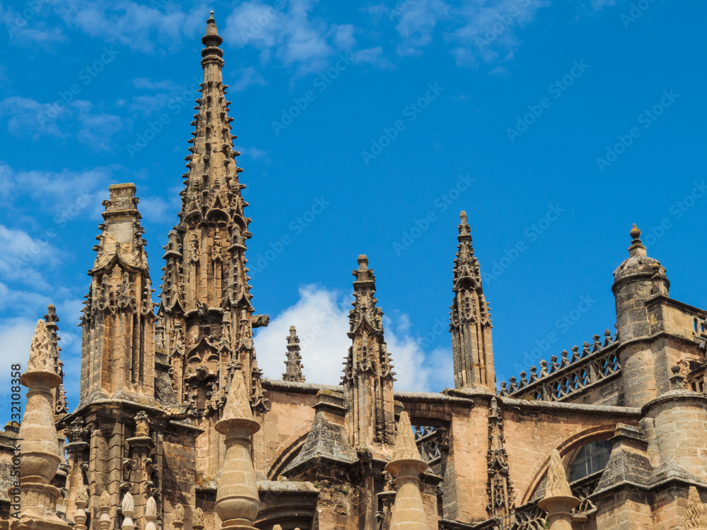 Seville gothic spires detail