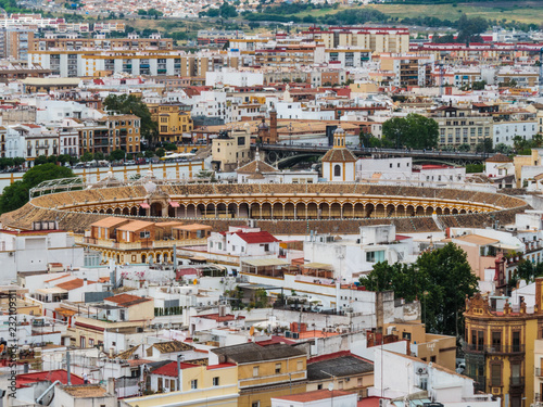 Seville skyline featuring bullring