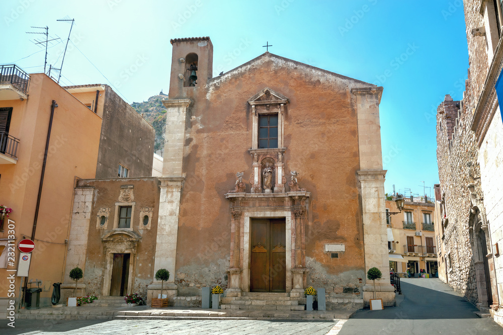 Church of Saint Catherine in Taormina. Sicily, Italy Church of Saint Catherine in Taormina. Sicily, Italy