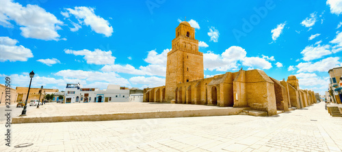 Great Mosque in Kairouan. Tunisia, North Africa photo
