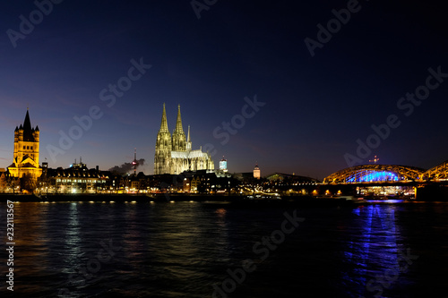 Cathedral of Cologne by Night