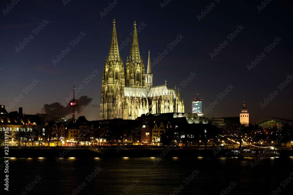 Cathedral of Cologne by Night