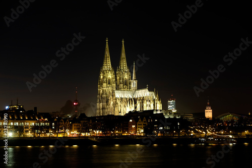 Cathedral of Cologne by Night