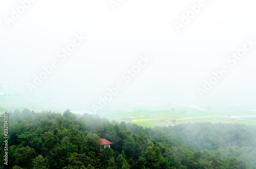 countryside landscape view of northern in Thailand