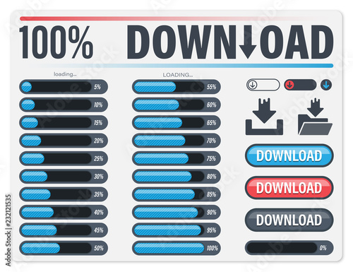 Loading bar progress percen...