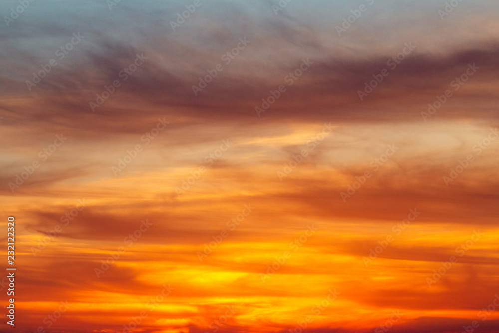 background of a cloudy sky, beautiful nature paintings, sunset in the sky
