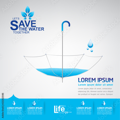 Save The Water Vector