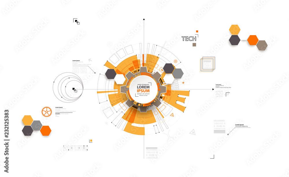 Abstract technology background. Communication concept, futuristic digital innovation background. Vector illustration Abstract technology background. Communication concept, futuristic digital innovation background. Vector illustration