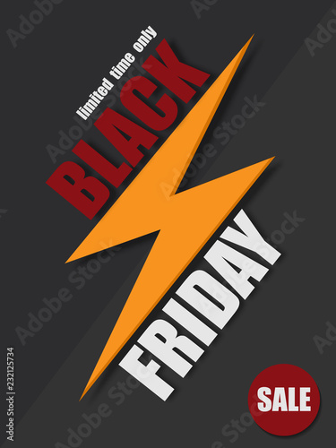 Black friday sale banner. Abstract Background