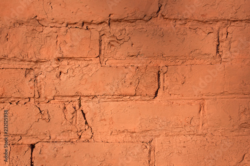 Red Brick wall for background or texture