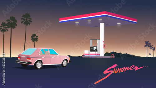 gas station nostalgic