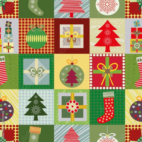 Patchwork Christmas Motifs