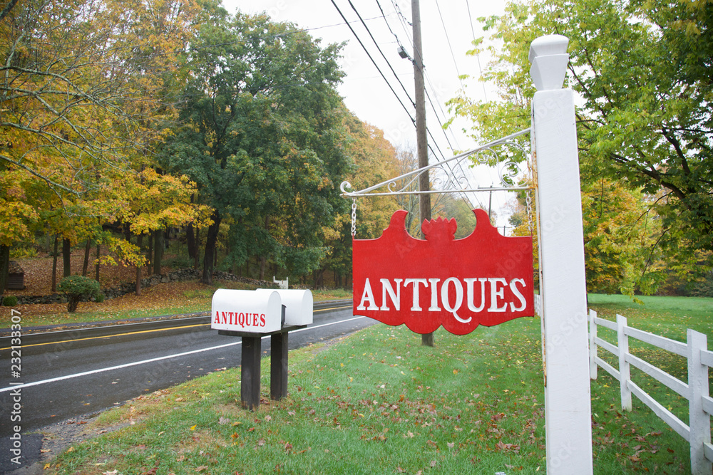 Antique sign, Autumn Season