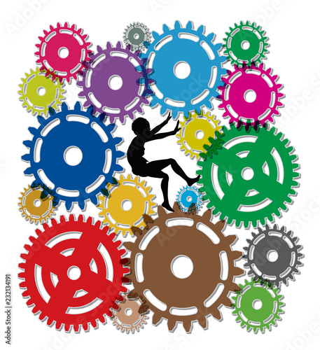 Stress increases risk of early death. Woman who is severe stressed from overwork is at risk to die