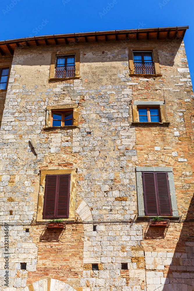 Old Italian house facade