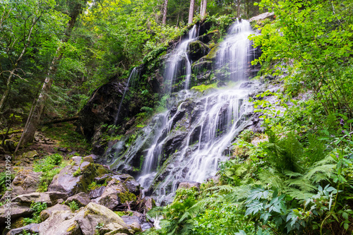 Germany, Holiday destination Zweribach waterfall in black forest region